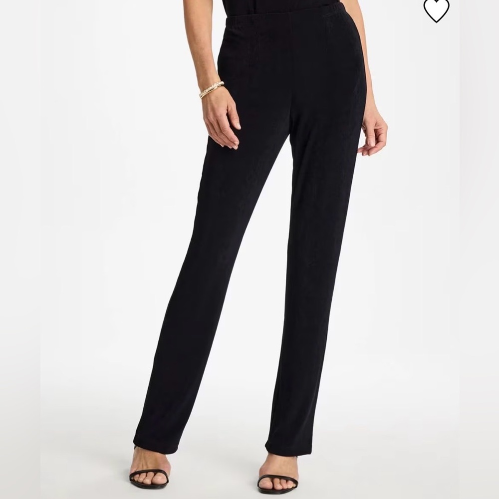 Chico's Travelers Slinky Black Pants Size 2 Short